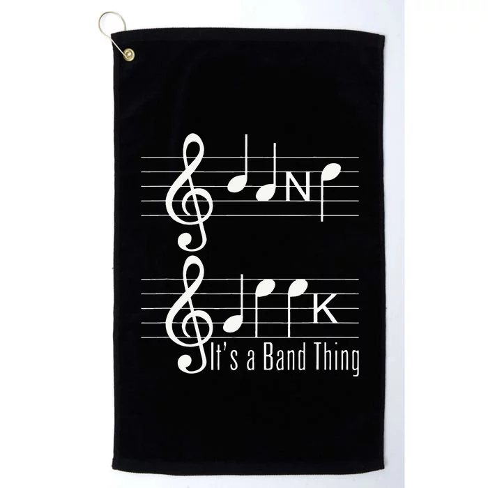 Musicians Band Geek Music Notes Spelling Funny Platinum Collection Golf Towel