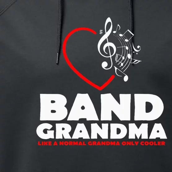 Marching Band Grandma Music Lover Percussion Mom Gift Performance Fleece Hoodie