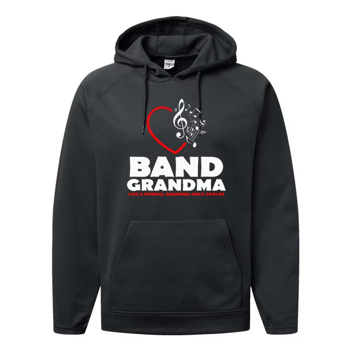 Marching Band Grandma Music Lover Percussion Mom Gift Performance Fleece Hoodie