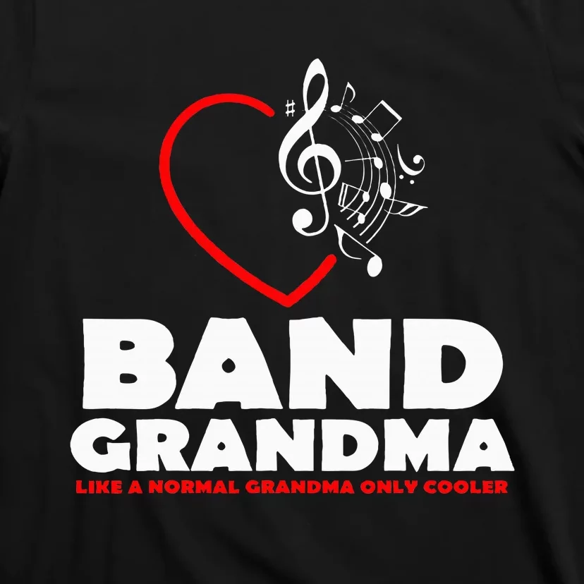 Marching Band Grandma Music Lover Percussion Mom Gift T-Shirt