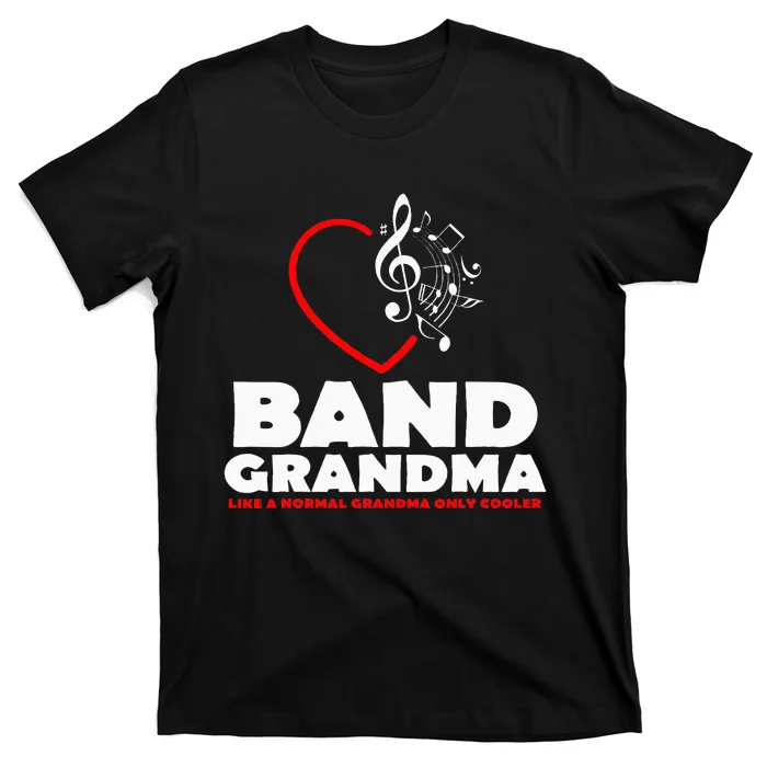 Marching Band Grandma Music Lover Percussion Mom Gift T-Shirt