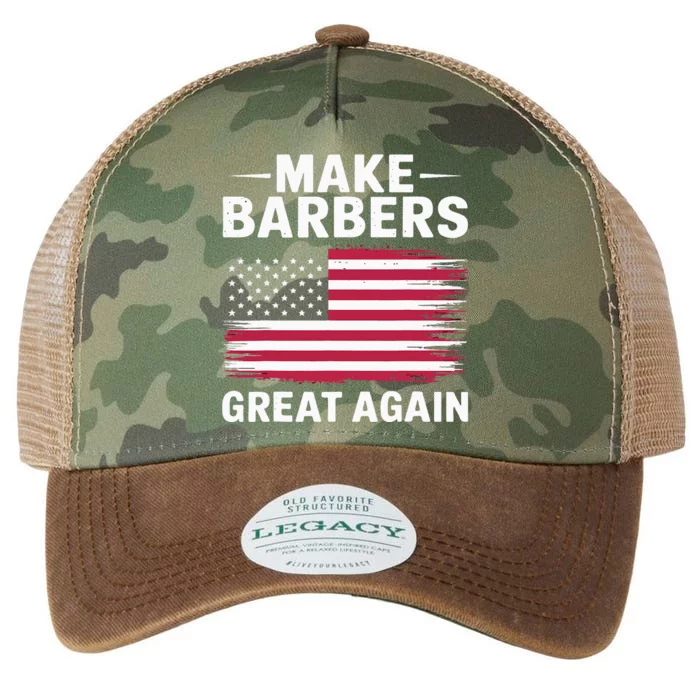 Make Barbers Great Again Barbers For Trump 2024 Legacy Tie Dye Trucker Hat