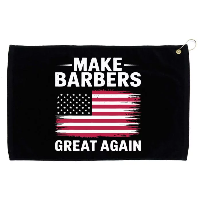 Make Barbers Great Again Barbers For Trump 2024 Grommeted Golf Towel