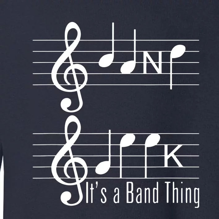 Musicians Band Geek Music Notes Spelling Funny T Toddler Sweatshirt