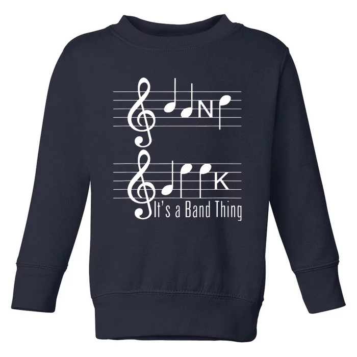 Musicians Band Geek Music Notes Spelling Funny T Toddler Sweatshirt