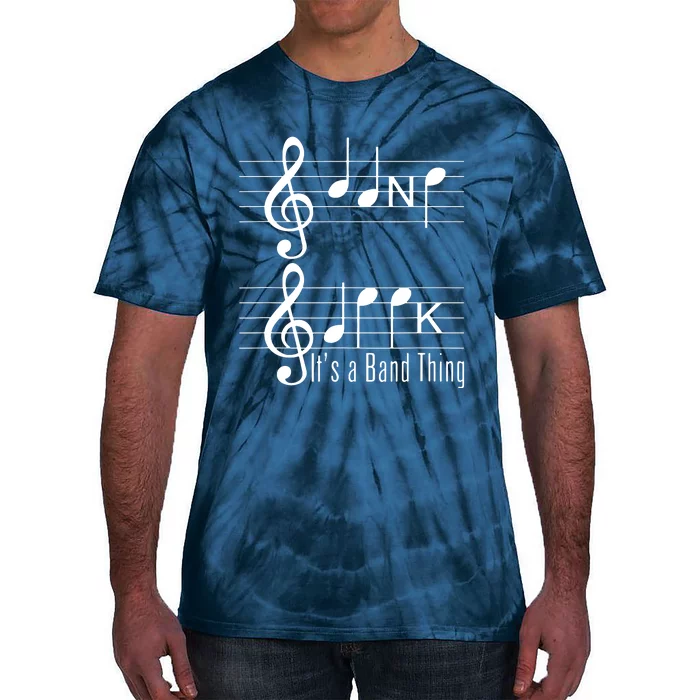 Musicians Band Geek Music Notes Spelling Funny T Tie-Dye T-Shirt