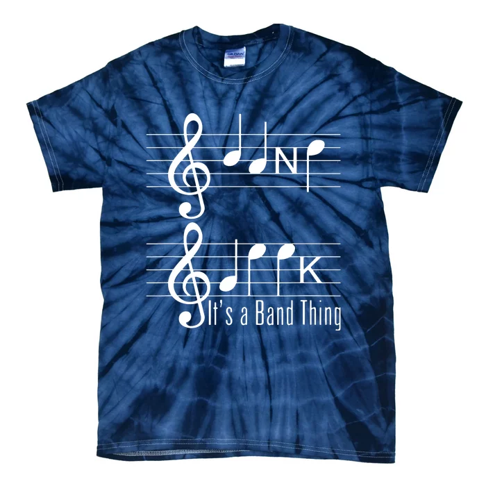 Musicians Band Geek Music Notes Spelling Funny T Tie-Dye T-Shirt