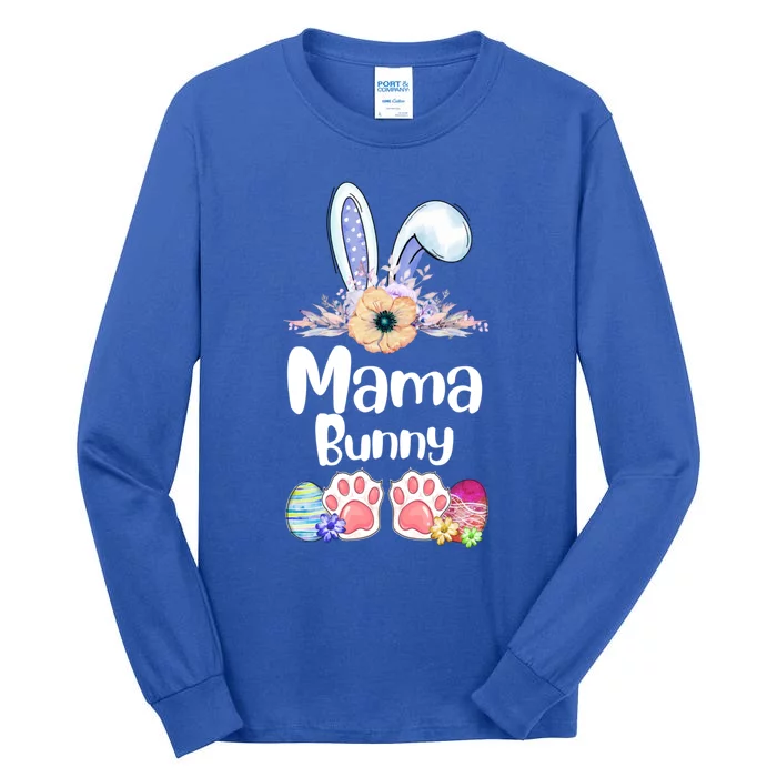 Mama Bunny Gift Matching Family Easter Day Rabbit Mom Cute Gift Tall Long Sleeve T-Shirt