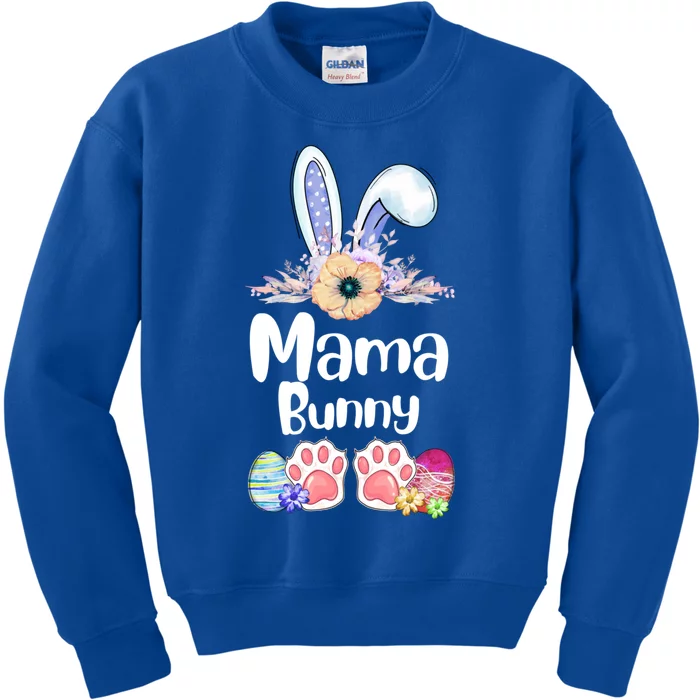 Mama Bunny Gift Matching Family Easter Day Rabbit Mom Cute Gift Kids Sweatshirt