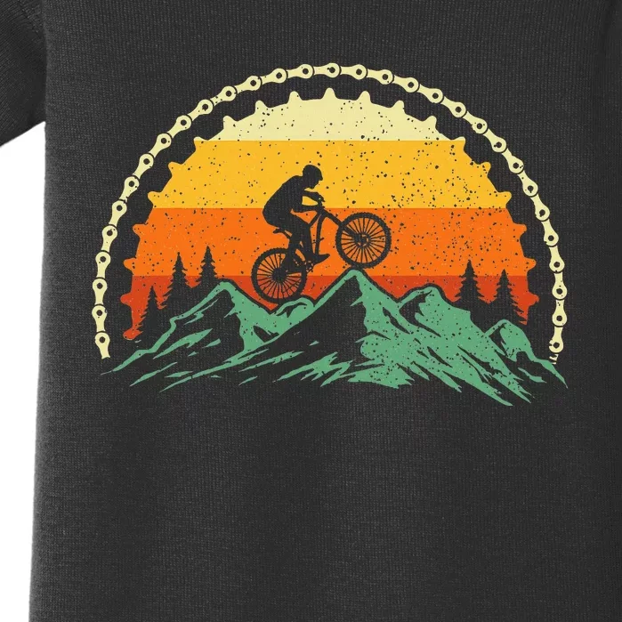 Mountain Biking Gear Bike Rider Mtb Lover Cyclist Downhill Baby Bodysuit