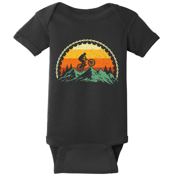 Mountain Biking Gear Bike Rider Mtb Lover Cyclist Downhill Baby Bodysuit