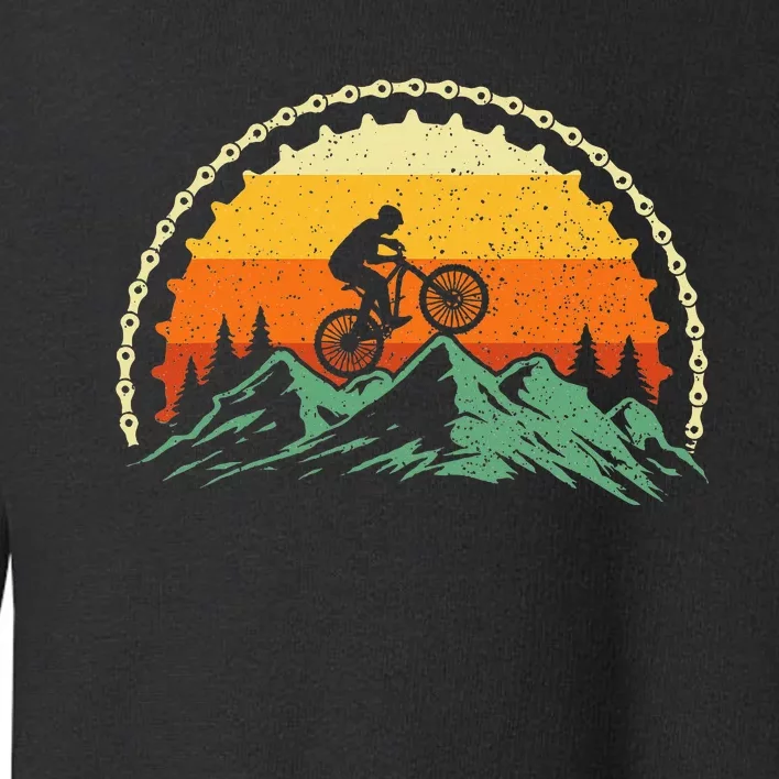 Mountain Biking Gear Bike Rider Mtb Lover Cyclist Downhill Toddler Sweatshirt