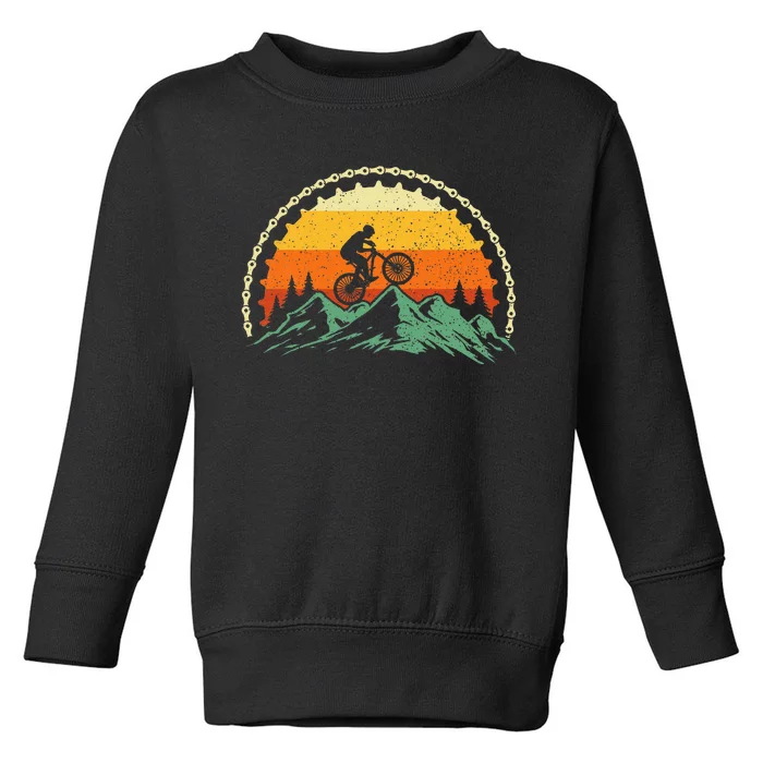 Mountain Biking Gear Bike Rider Mtb Lover Cyclist Downhill Toddler Sweatshirt