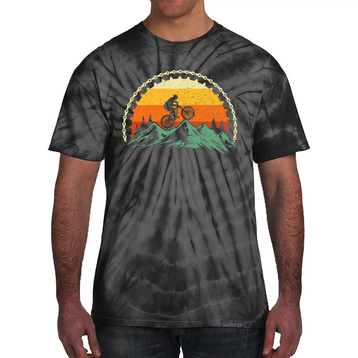 Mountain Biking Gear Bike Rider Mtb Lover Cyclist Downhill Tie-Dye T-Shirt