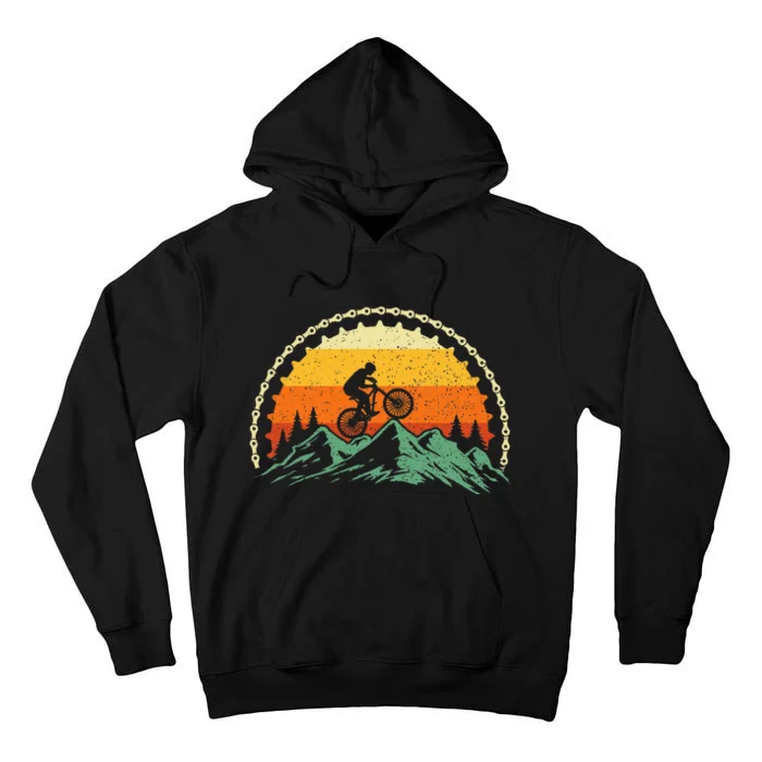 Mountain Biking Gear Bike Rider Mtb Lover Cyclist Downhill Tall Hoodie