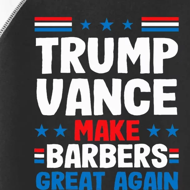 Make Barbers Great Again Barbers For Trump Vance 2024 Toddler Fine Jersey T-Shirt