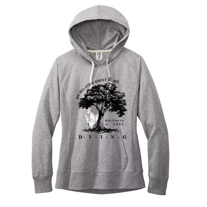 My Beloved Ghost & Me Sitting In A Tree Dying Women's Fleece Hoodie