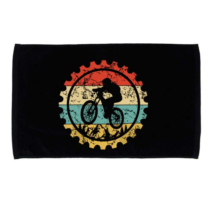 Mountain Biking Gear Retro Vintage MTB Bicycle Bike Rider Microfiber Hand Towel