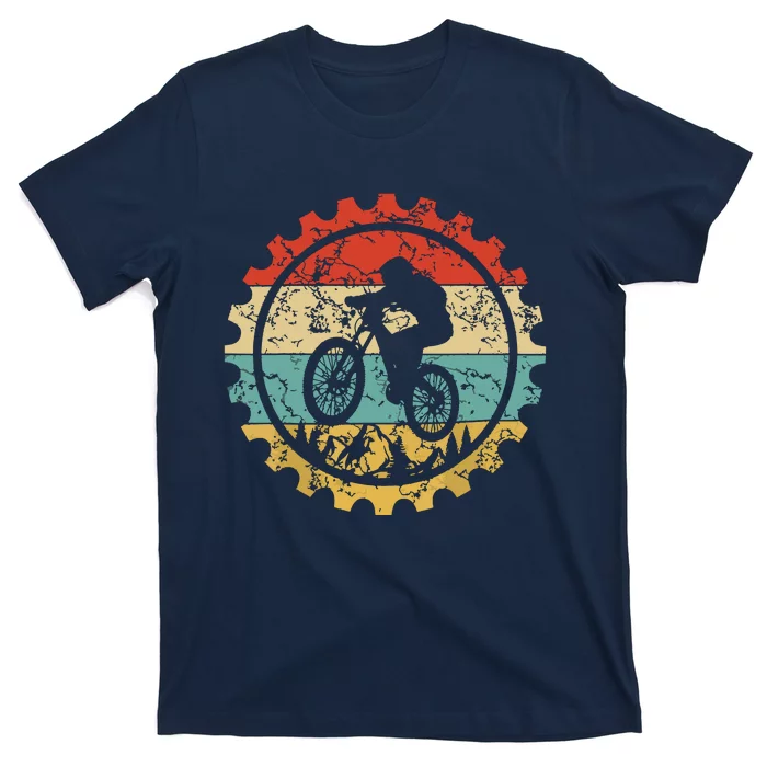 Mountain Biking Gear Retro Vintage MTB Bicycle Bike Rider T-Shirt