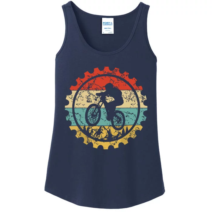 Mountain Biking Gear Retro Vintage MTB Bicycle Bike Rider Ladies Essential Tank