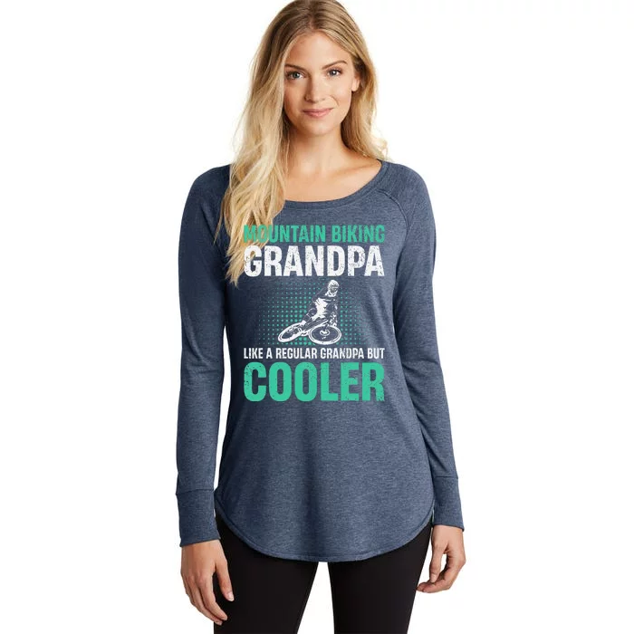 Mountain Bike Grandpa Like A Regular Grandpa But Cooler Women's Perfect Tri Tunic Long Sleeve Shirt