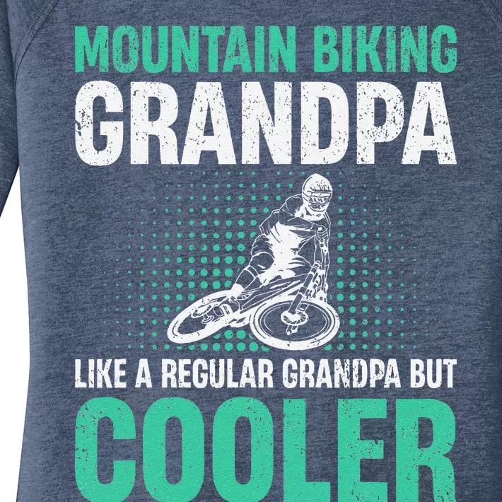 Mountain Bike Grandpa Like A Regular Grandpa But Cooler Women's Perfect Tri Tunic Long Sleeve Shirt