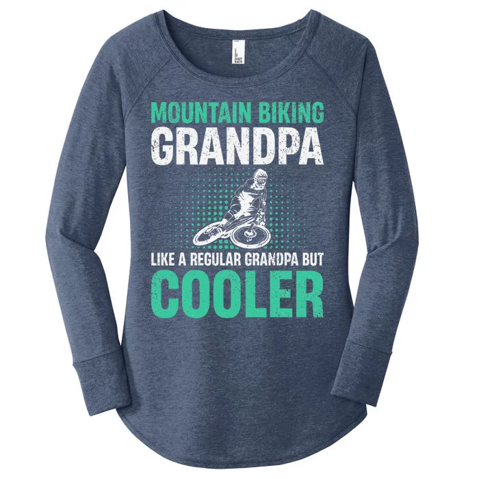 Mountain Bike Grandpa Like A Regular Grandpa But Cooler Women's Perfect Tri Tunic Long Sleeve Shirt