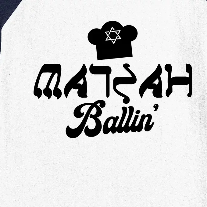 Matzah Ballin Gift Funny Jew's Passover Gift Jewish Holiday Cool Gift Baseball Sleeve Shirt