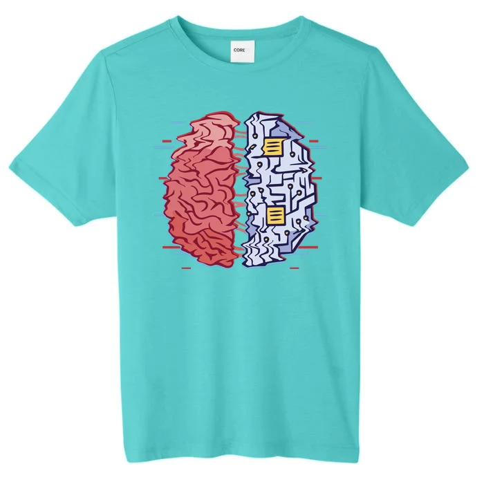 Machine Brain Glitch ChromaSoft Performance T-Shirt