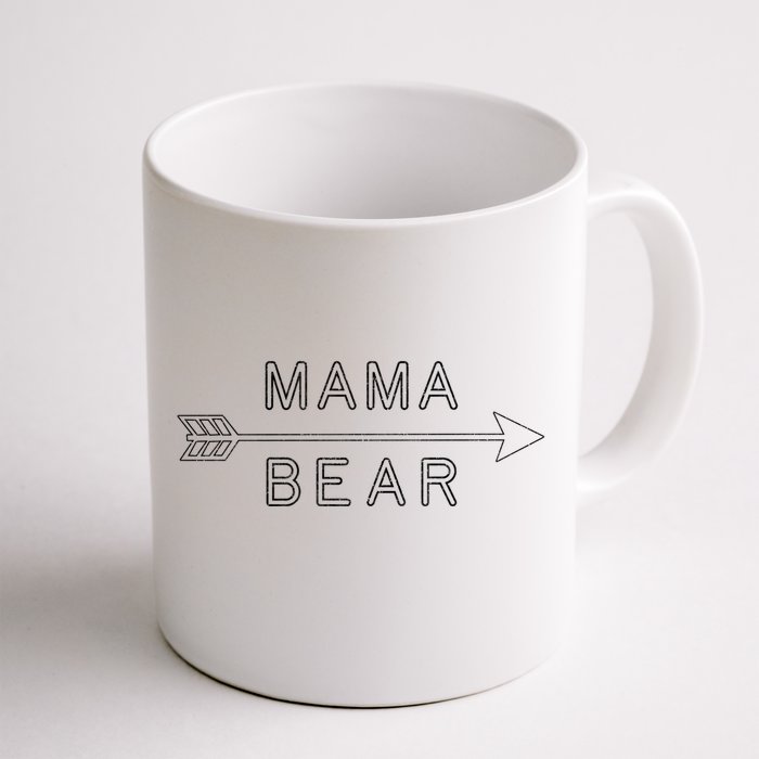 Mama Bear Gift Arrow Mothers Day Gift For Mom Camping Gift Front & Back Coffee Mug