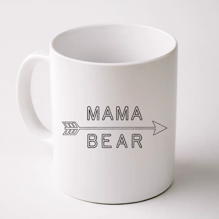 Mama Bear Gift Arrow Mothers Day Gift For Mom Camping Gift Front & Back Coffee Mug