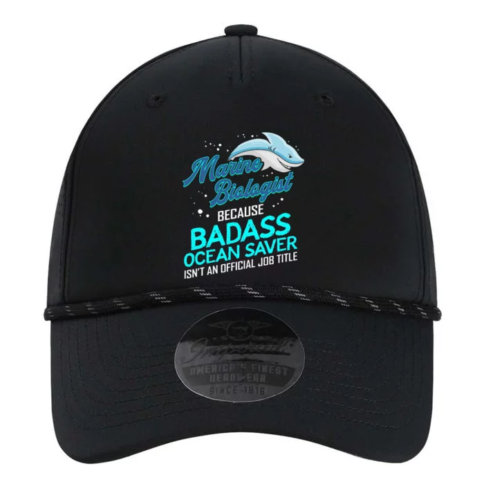 Marine Biologist Gift Marine Biology Ocean Scientist Shark Performance The Dyno Cap