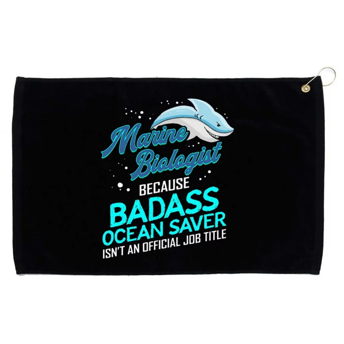 Marine Biologist Gift Marine Biology Ocean Scientist Shark Grommeted Golf Towel