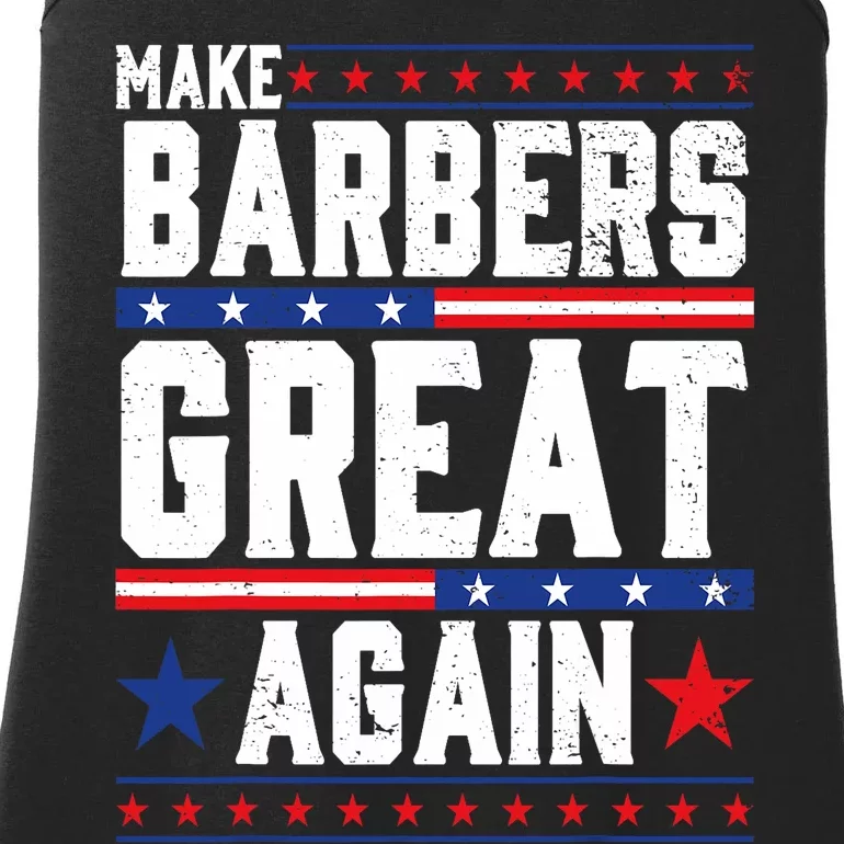 Make Barbers Great Again Barbers For Trump 2024 Ladies Essential Tank