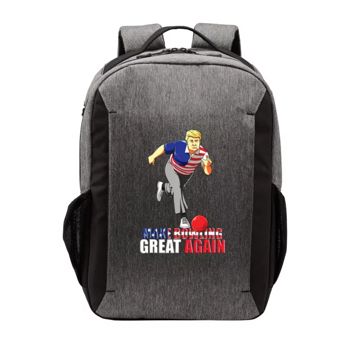 Make Bowling Great Again Funny Trump Bowling Gift Vector Backpack