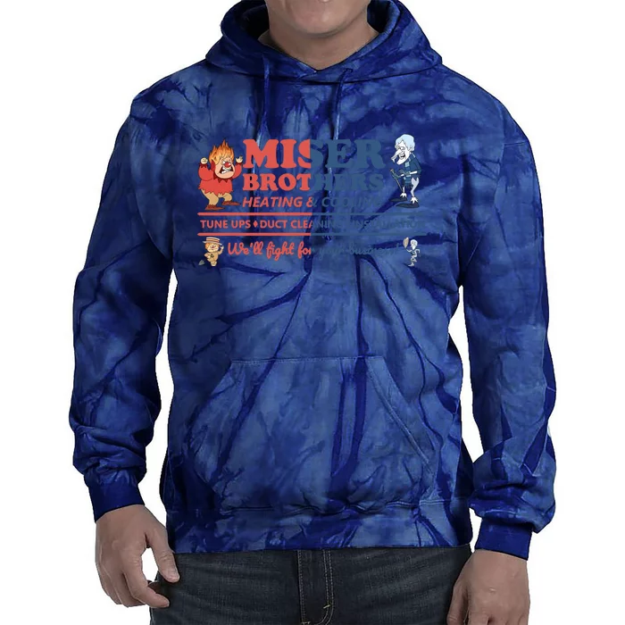 Miser Brothers Heating And Cooling Tie Dye Hoodie