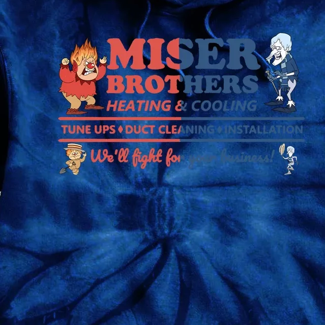 Miser Brothers Heating And Cooling Tie Dye Hoodie