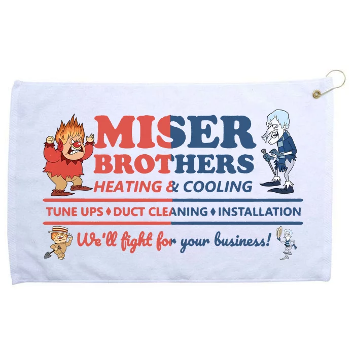 Miser Brothers Heating And Cooling Grommeted Golf Towel