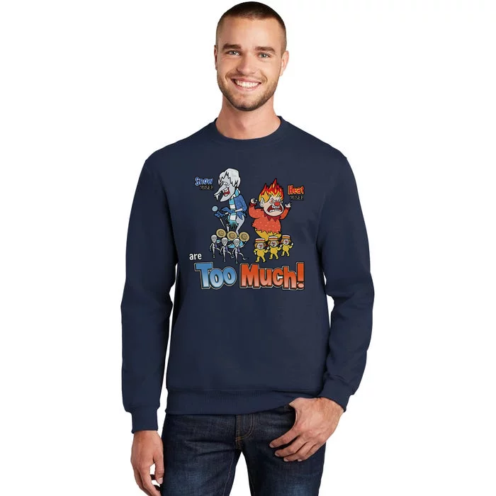 Miser Brothers Heating And Cooling Funny Brothers Tall Sweatshirt