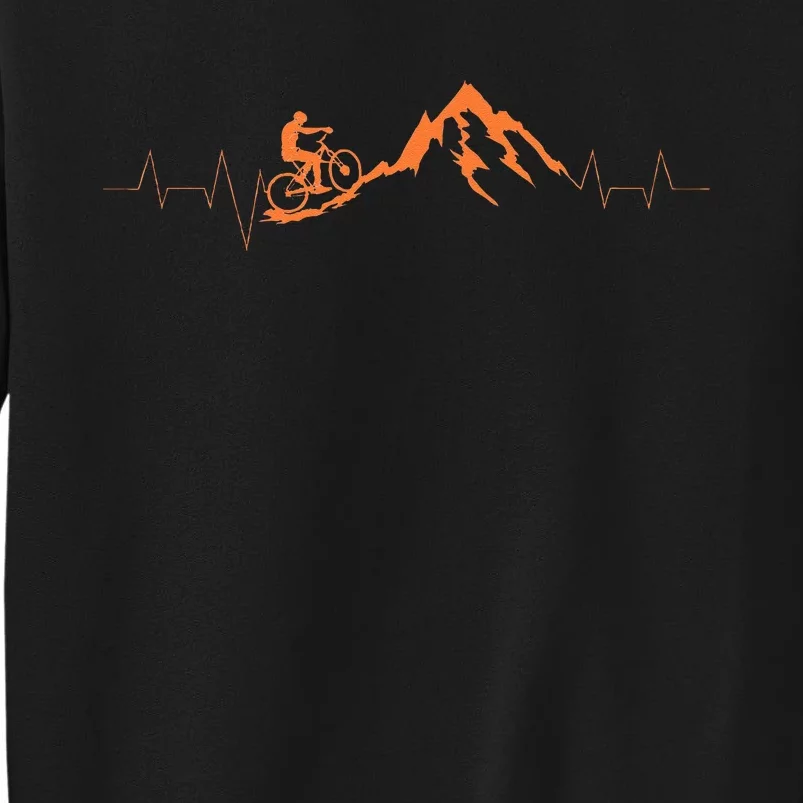 Mountain Bike Heartbea Cute Bike Heartbeat Gift Sweatshirt