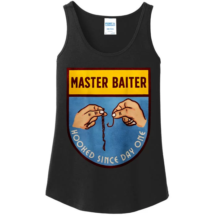 Master Baiter Hooked Since Day One Ladies Essential Tank