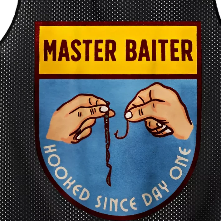 Master Baiter Hooked Since Day One Mesh Reversible Basketball Jersey Tank