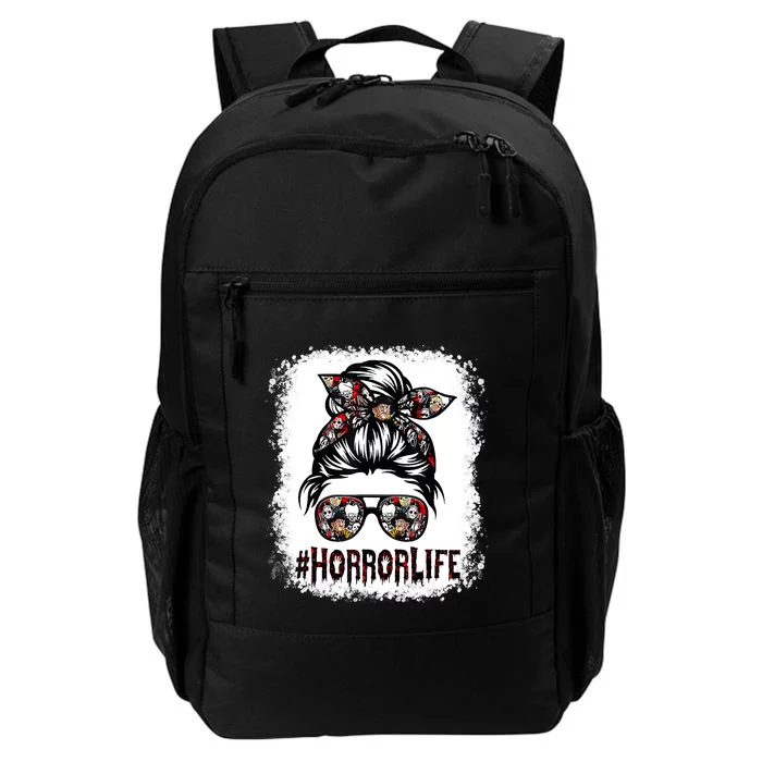 Messy Bun Horror Horror Halloween Movie Horror Mom Daily Commute Backpack