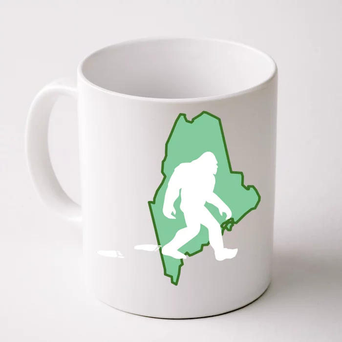 Maine Bigfoot Hunter State Great Gift Front & Back Coffee Mug