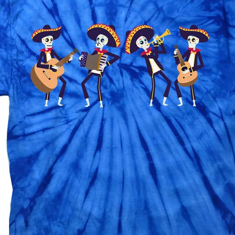 Mariachi Band Halloween Tie-Dye T-Shirt