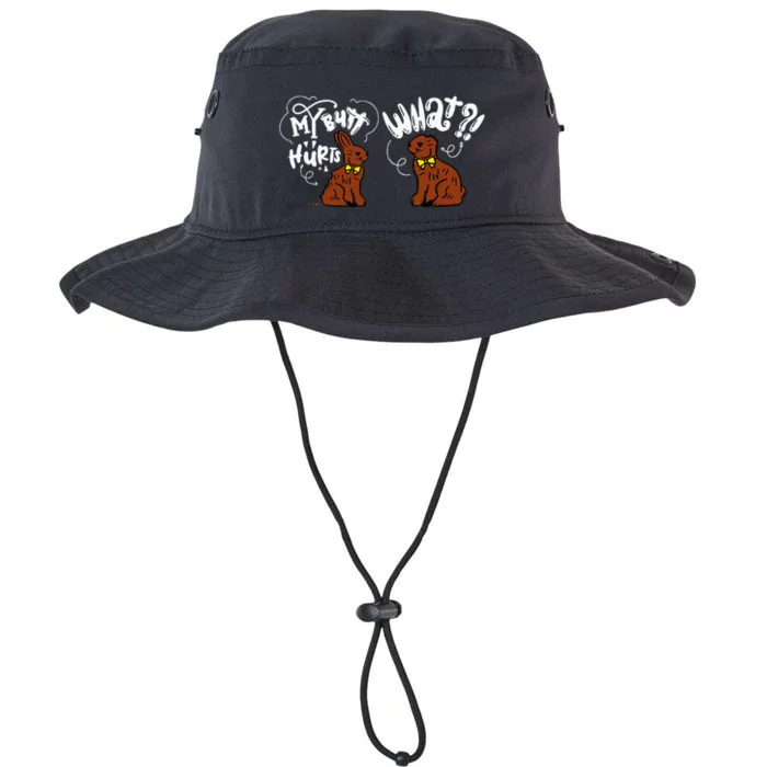 My Butt Hurts What Funny Easter Chocolate Bunny Meme Joke Legacy Cool Fit Booney Bucket Hat