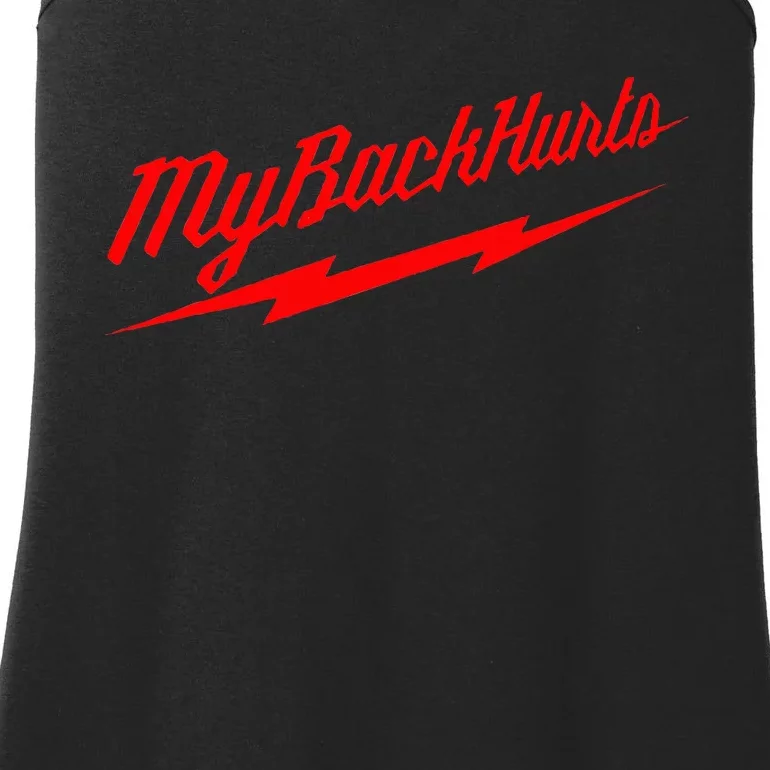 My Back Hurts Ladies Essential Tank