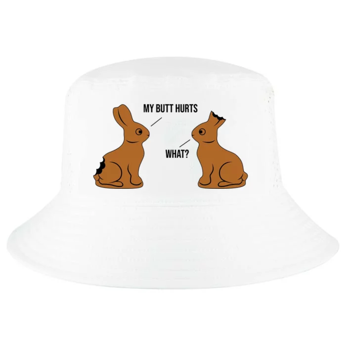 My Butt Hurts Chocolate Easter Bunny Funny Cool Comfort Performance Bucket Hat