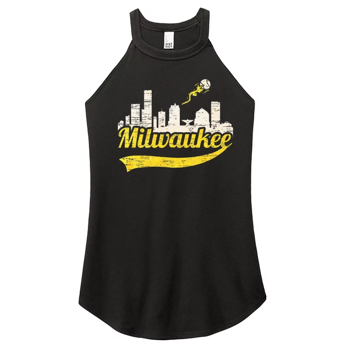 Milwaukee Baseball Home Run City Skyline Women’s Perfect Tri Rocker Tank