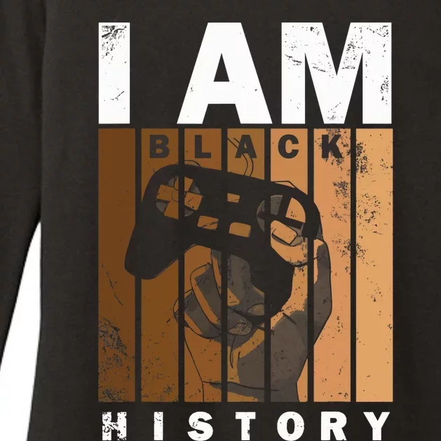 Melanin Black History Month Design For Video Games Lovers Womens CVC Long Sleeve Shirt